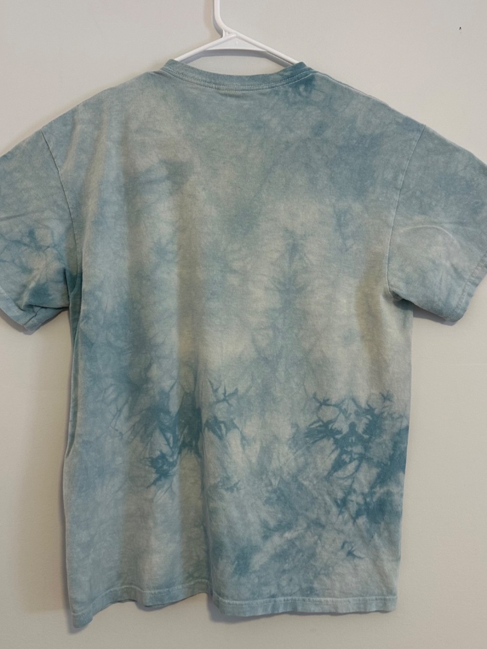 Goat Animal Graphic Print T-Shirt Large Baby Blue Acid Wash Y2K Short Sleeve - Picture 4 of 6